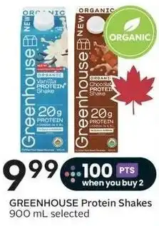 Sobeys Greenhouse Protein Shakes offer
