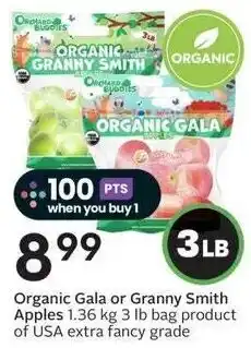 Sobeys Organic Gala or Granny Smith Apples offer