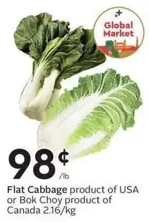 Sobeys Flat Cabbage or Bok Choy offer