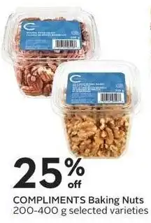 Sobeys Compliments Baking Nuts offer