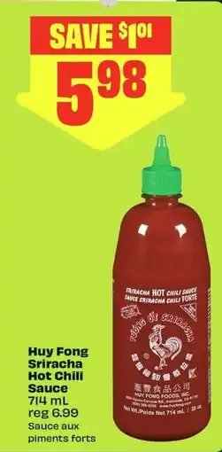 FreshCo Huy Fong Sriracha Hot Chili Sauce offer
