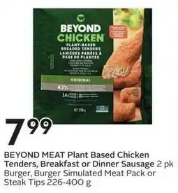 Sobeys Beyond Meat Plant Based Chicken Tenders offer