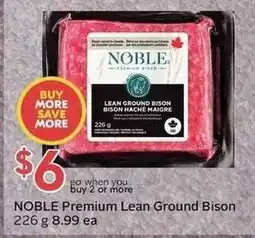 Sobeys Noble premium lean ground bison offer