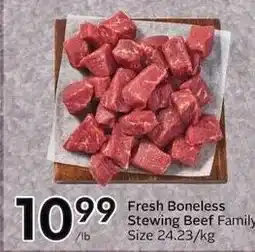 Sobeys Fresh Boneless Stewing Beef Family offer