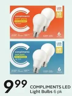 Sobeys Compliments LED Light Bulbs offer