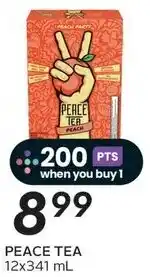 Sobeys Peace tea peach offer