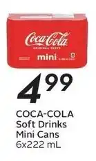Sobeys Coca-Cola Soft Drinks Mini Cans offer