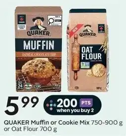 Sobeys Quaker muffin or cookie mix offer