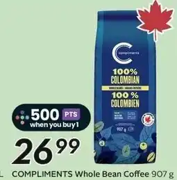 Sobeys Compliments Whole Bean Coffee offer