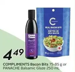 Sobeys Compliments bacon bits or panache balsamic glaze offer