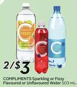 Sobeys Compliments Sparkling or Fizzy offer