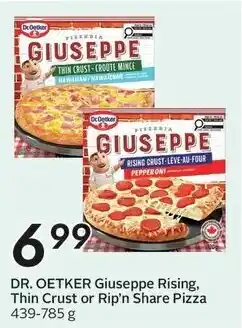 Sobeys Dr. Oetker Giuseppe Rising, Thin Crust or Rip'n Share Pizza offer