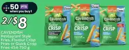 Sobeys Cavendish Restaurant Style Fries, Flavour Crisp Fries or Quick Crisp offer