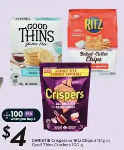 Sobeys Christie crispsers or ritz chips or good thins crackers offer