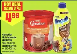 FreshCo Carnation hot chocolate canisters offer