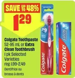 FreshCo Colgate toothpaste and extra clean toothbrush offer