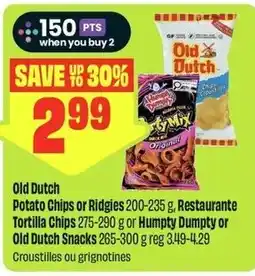 FreshCo Old Dutch Potato Chips or Ridgies offer