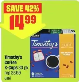 FreshCo Timothy's Coffee K-Cups offer