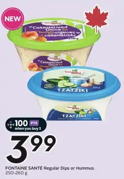 Sobeys Fontaine santé regular dips or hummus offer