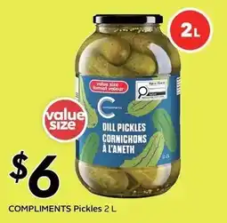 Sobeys Compliments Dill Pickles offer
