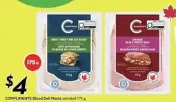 Sobeys Compliments Sliced Deli Meats offer