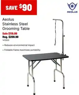 Ren’s Pets Depot Aeolus Stainless Steel Grooming Table offer