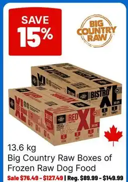 Ren’s Pets Depot Big Country Raw Boxes of Frozen Raw Dog Food offer
