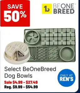 Ren’s Pets Depot Select BeOneBreed Dog Bowls offer