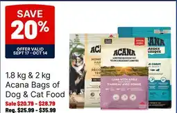 Ren’s Pets Depot Acana Bags of Dog & Cat Food offer