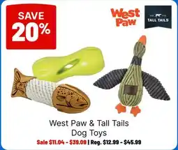 Ren’s Pets Depot West Paw & Tall Tails Dog Toys offer
