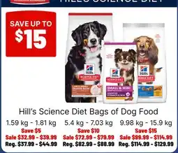 Ren’s Pets Depot Hill's Science Diet Bags of Dog Food offer