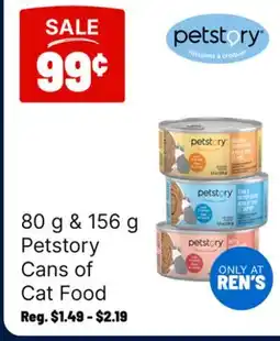 Ren’s Pets Depot 80 g & 156 g Petstory Cans of Cat Food offer