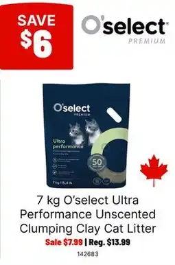 Ren’s Pets Depot 7 kg O'select Ultra Performance Unscented Clumping Clay Cat Litter offer