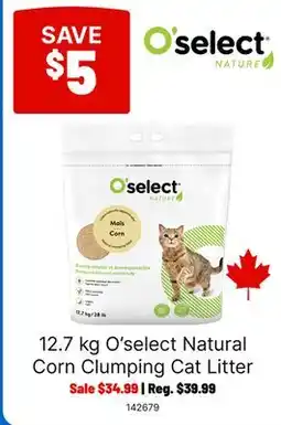 Ren’s Pets Depot 12.7 kg O'select Natural Corn Clumping Cat Litter offer