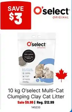Ren’s Pets Depot 10 kg O'select Multi-Cat Clumping Clay Cat Litter offer