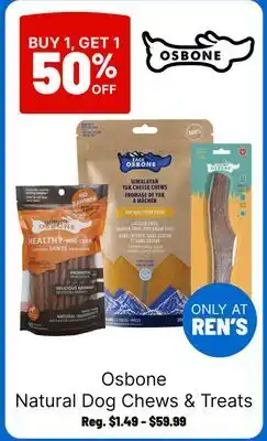 Ren’s Pets Depot Osbone Natural Dog Chews & Treats offer
