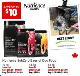 Ren’s Pets Depot Nutrience SubZero Bags of Dog Food offer