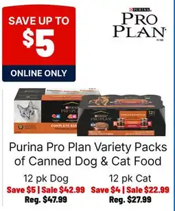 Ren’s Pets Depot Purina Pro Plan Variety Packs of Canned Dog & Cat Food offer