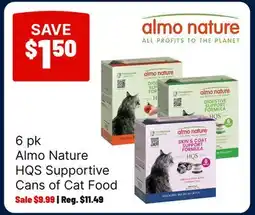 Ren’s Pets Depot 6 pk Almo Nature HQS Supportive Cans of Cat Food offer