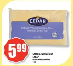 Bonanza Semoule de blé dur Cedar offer
