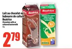 Bonanza Lait au chocolat ou babeurre de culture Beatrice offer