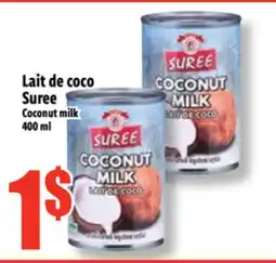 Bonanza Lait de coco Suree offer