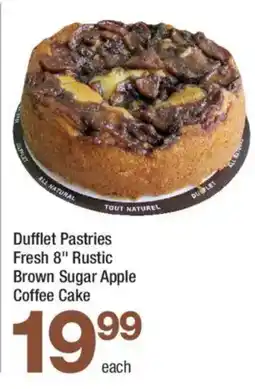 Highland Farms Dufflet Pastries Fresh 8" Rustic Brown Sugar Apple Coffee Cake offer