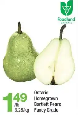 Highland Farms Foodland Ontario Bartlett Pears offer