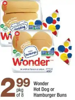 Highland Farms Wonder Hot Dog or Hamburger Buns offer