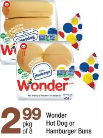 Wonder Hot Dog or Hamburger Buns