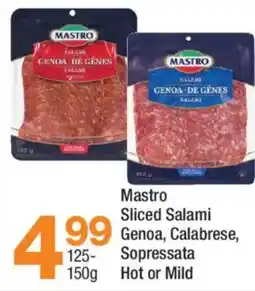 Highland Farms Mastro sliced salami genoa, calabrese, sopressata hot or mild offer