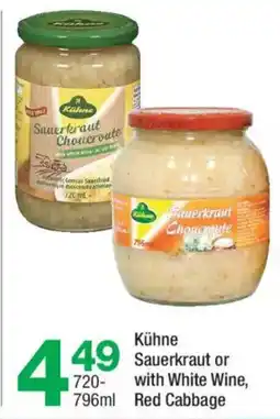 Highland Farms Kühne Sauerkraut or with White Wine, Red Cabbage offer