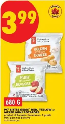 No Frills pc little gems red yellow or mixed mini potatoes offer