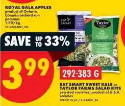 No Frills Eat smart sweet kale or taylor farms salad kits offer